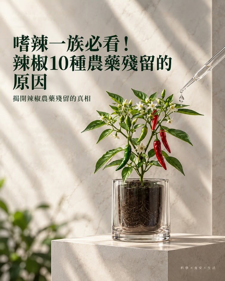 嗜辣一族必看！辣椒10種農藥殘留的原因